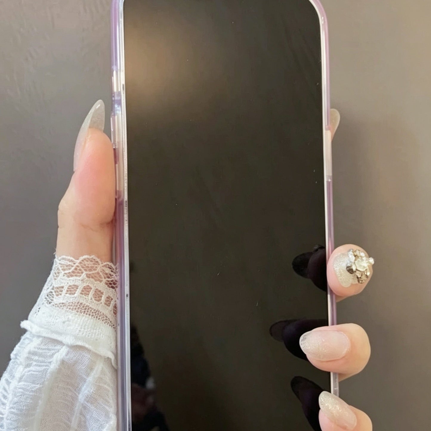 Flip Phone Case with Makeup Mirror