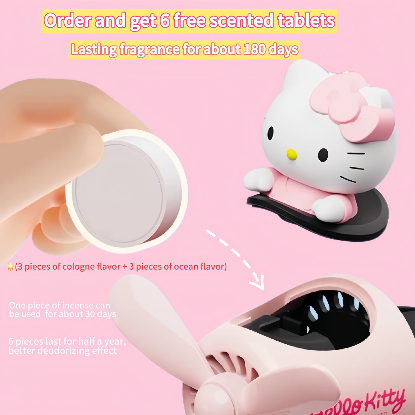 Kitty Pilot Air Vent Car Fragrance