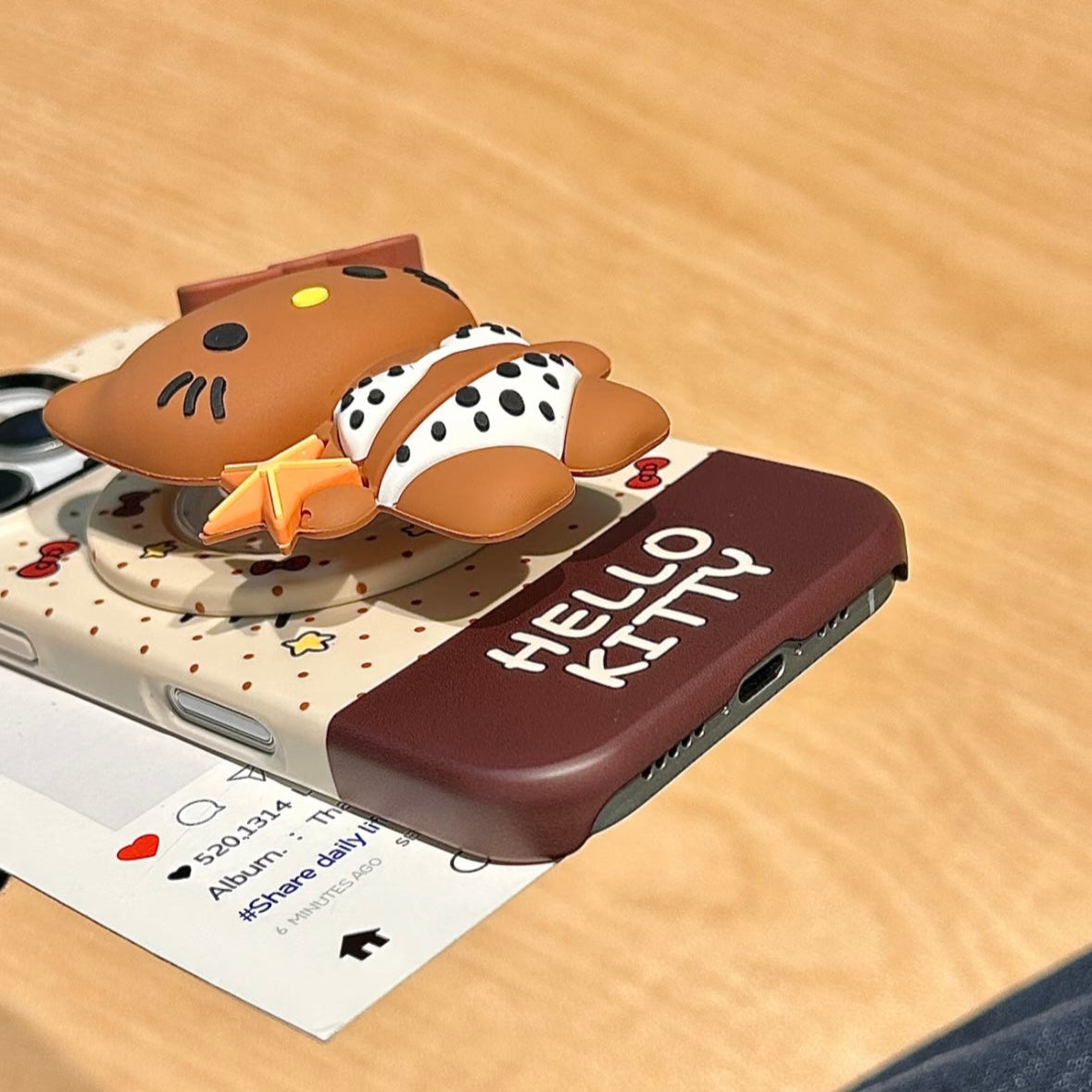 Cute Bikini Kitty Cat Magnetic Holder Phone Case