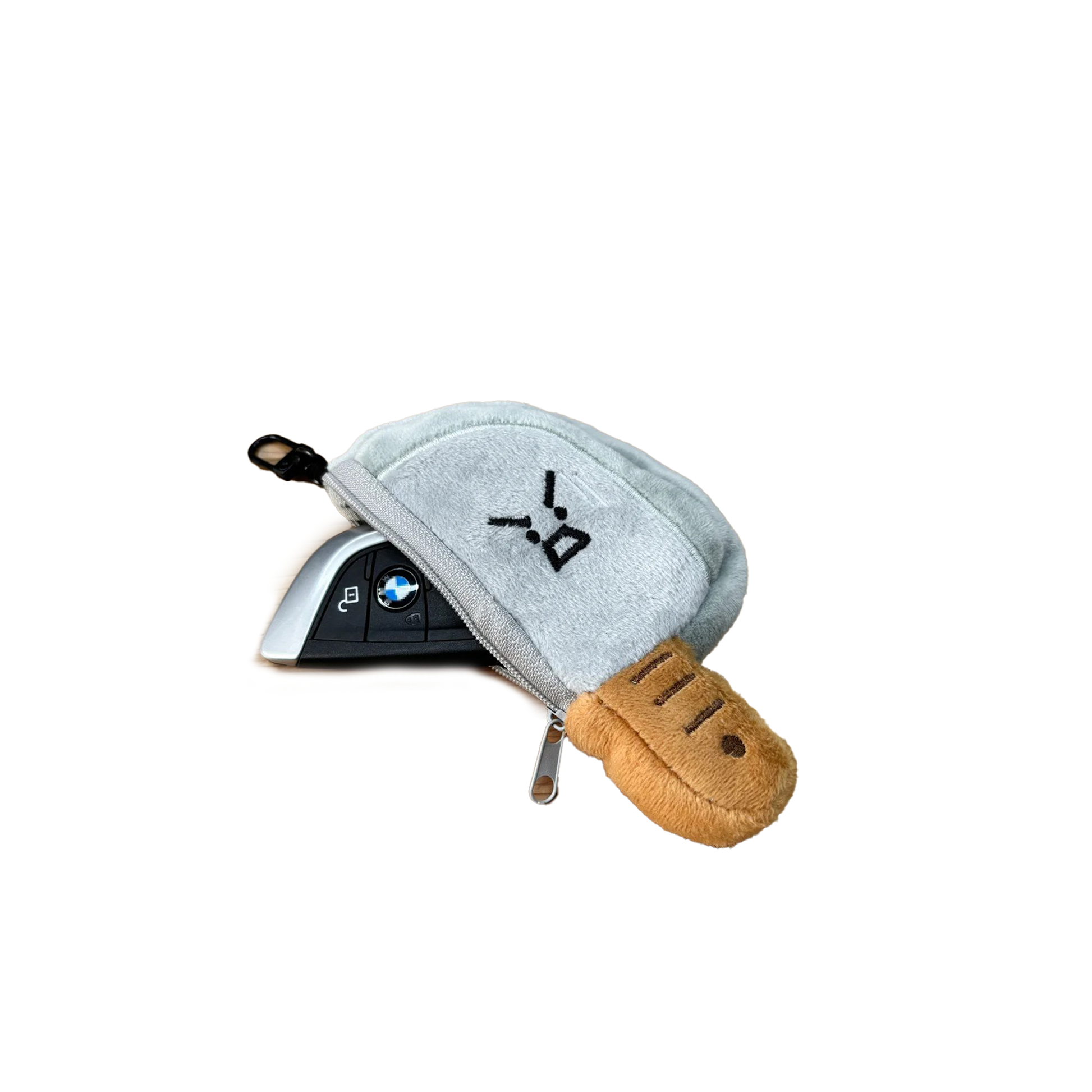 Plush knife car key cover