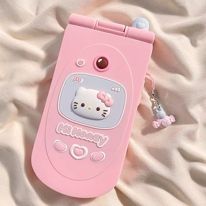 Hello Kitty Flip Mirror Pendant Phone Case