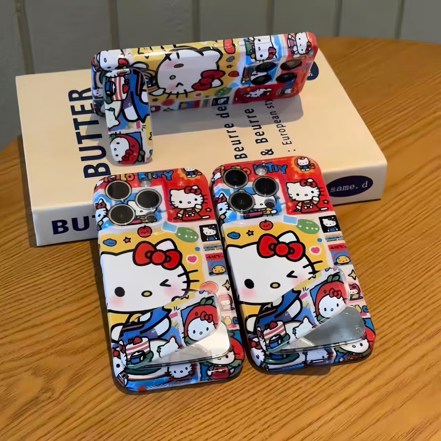 Cute cake-shaped KT stand phone case