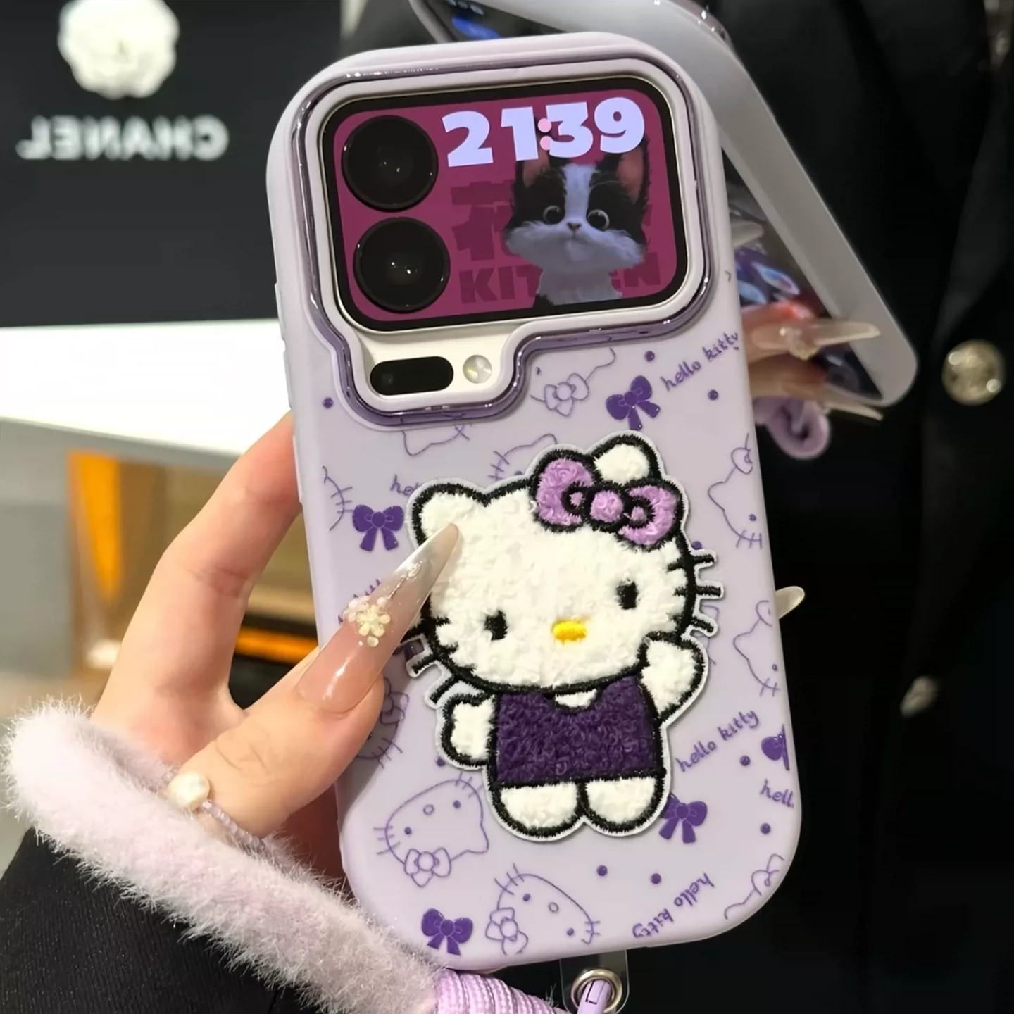 Blue Kitty phone case