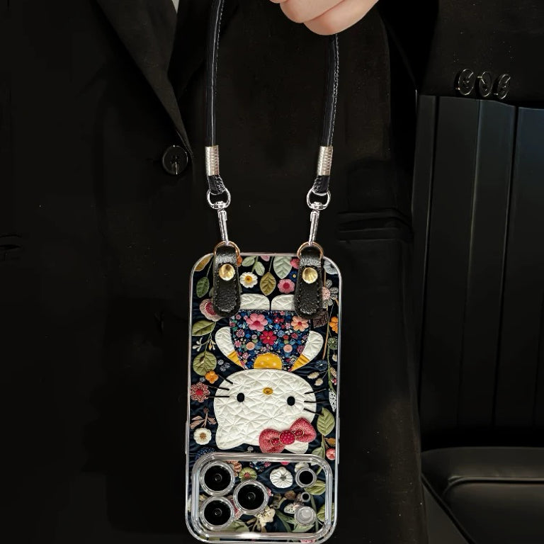 Hello Kitty Phone Case with Lanyard