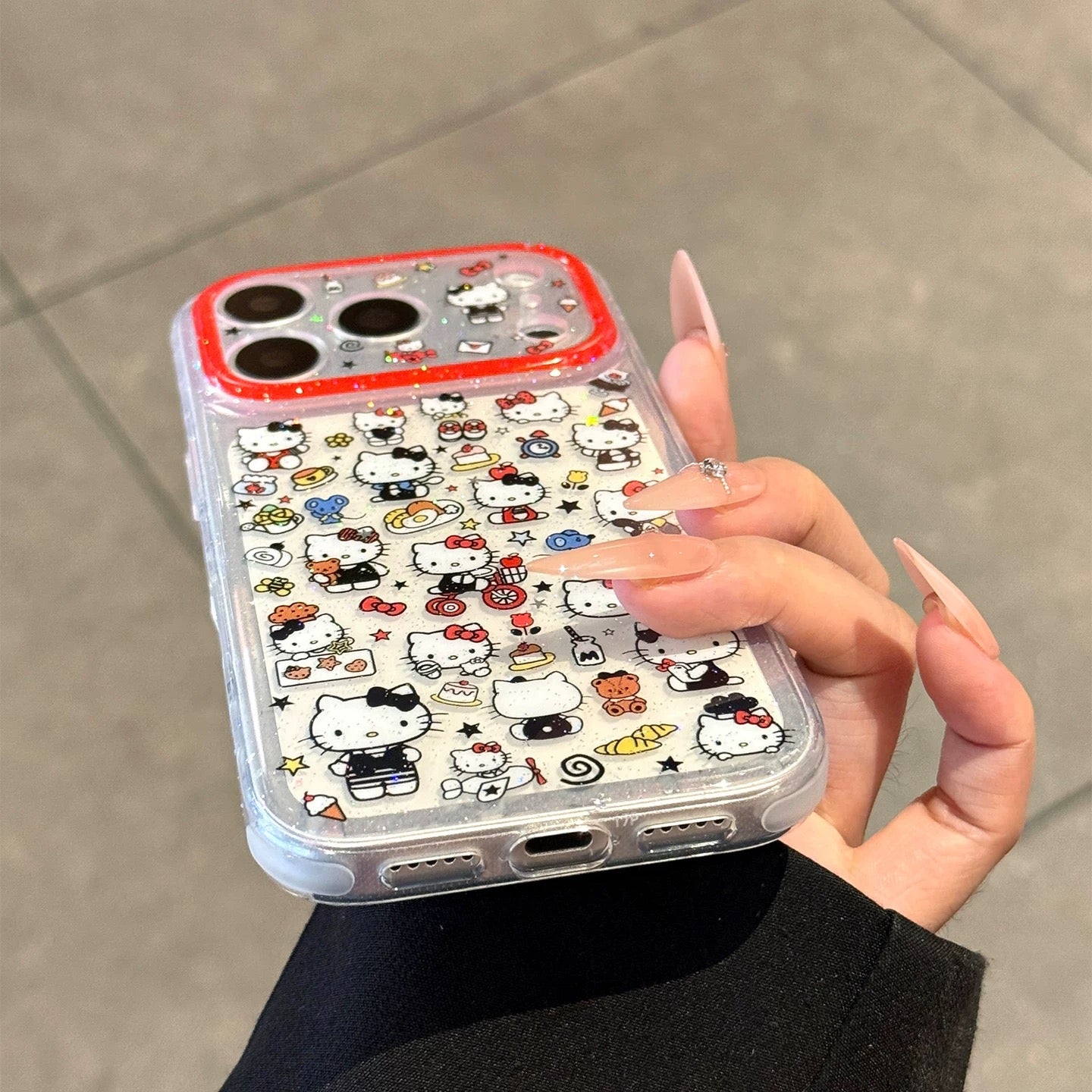 Creative Glitter Star Cat Phone Case