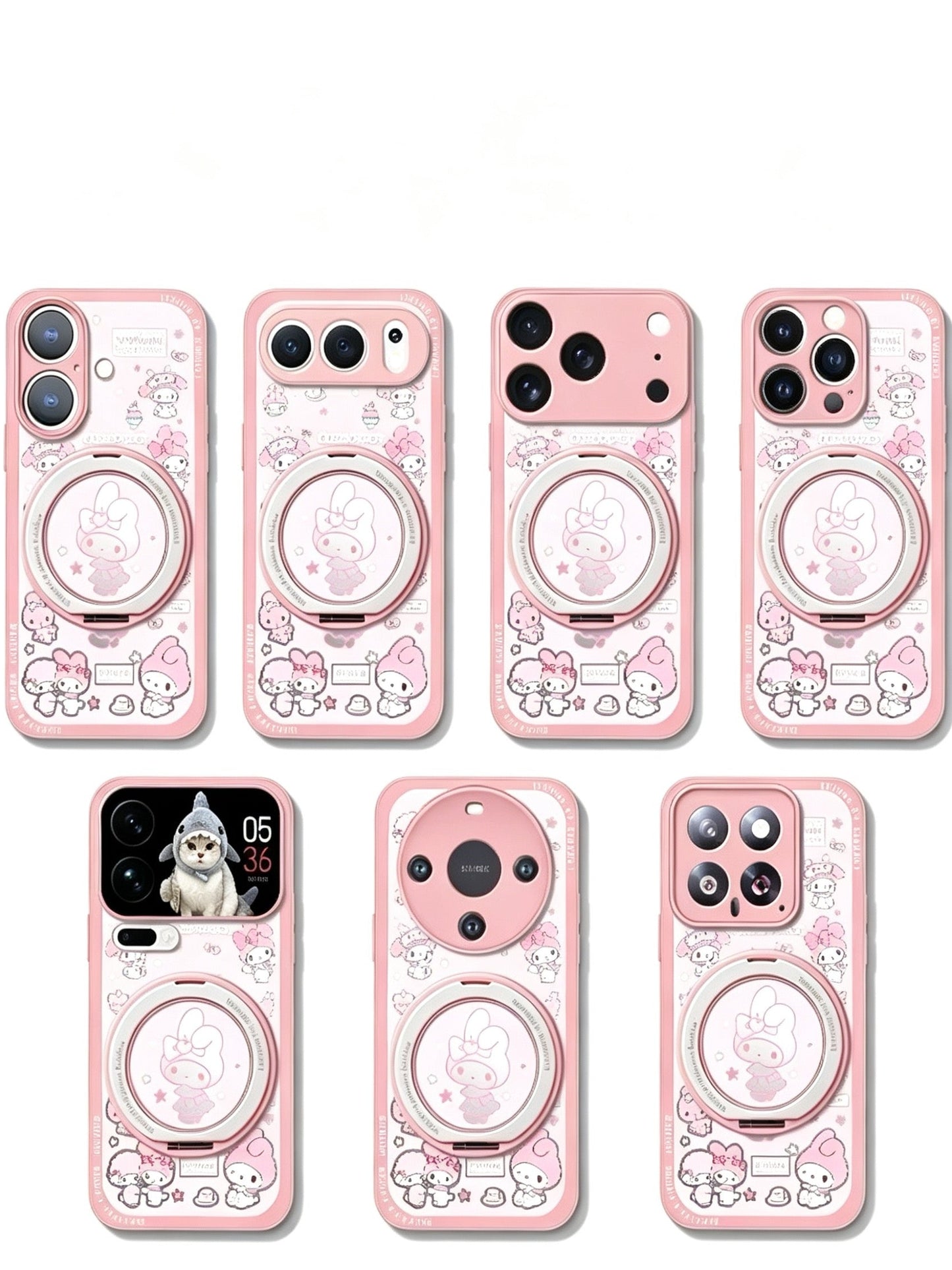 My Melody 360° Magnetic Stand & Pearl Bracelet Phone Case