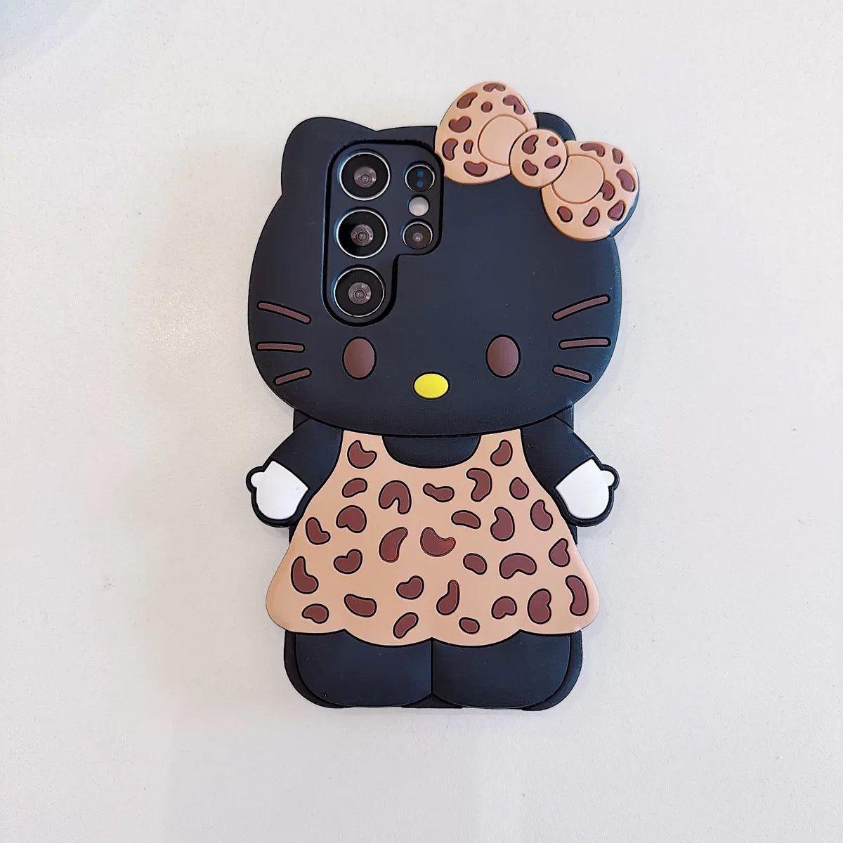 Trendy Leopard-Print Hello Kitty Phone Case