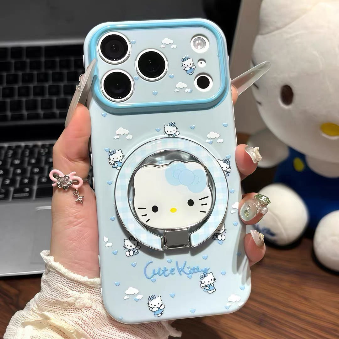 "Angel Kitty" Mirror Stand Phone Case