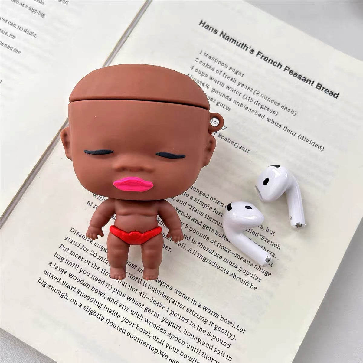 Quirky 3D Natasha Doll Earphone Case