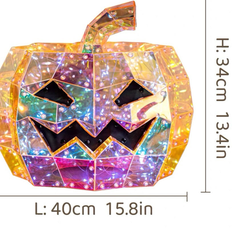 Halloween Decorations: Pumpkin Lanterns, Spooky Skull Ornaments, and Props for Creating an Atmospheric Scene