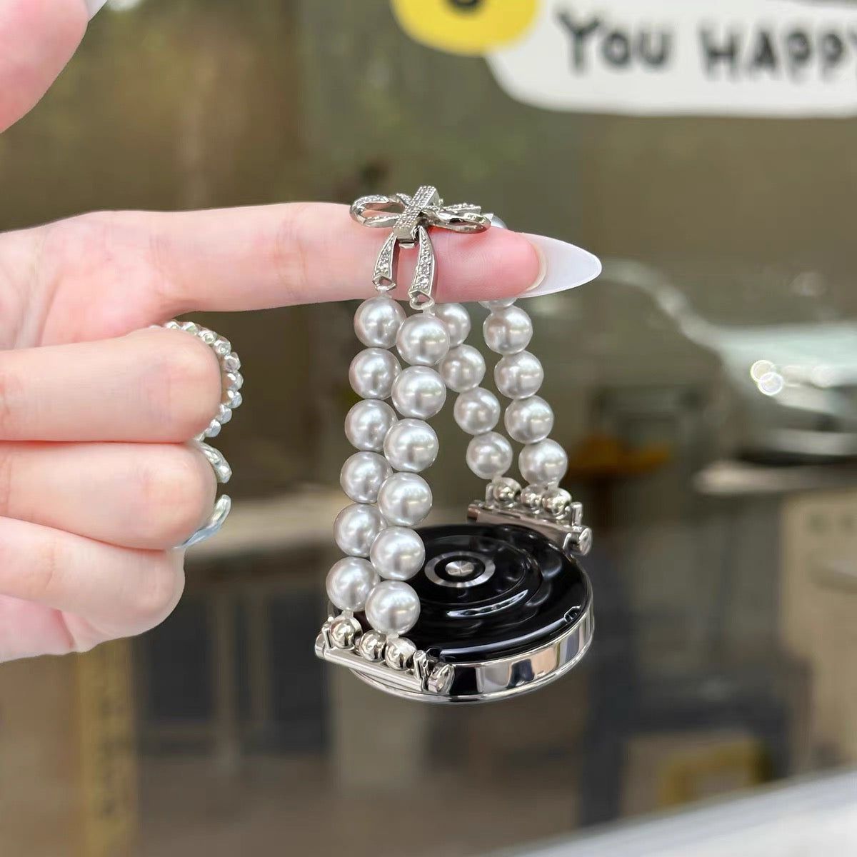 Bow and Pearl Watch Band for Samsung Galaxy Watch 9/8/7/6/5/4