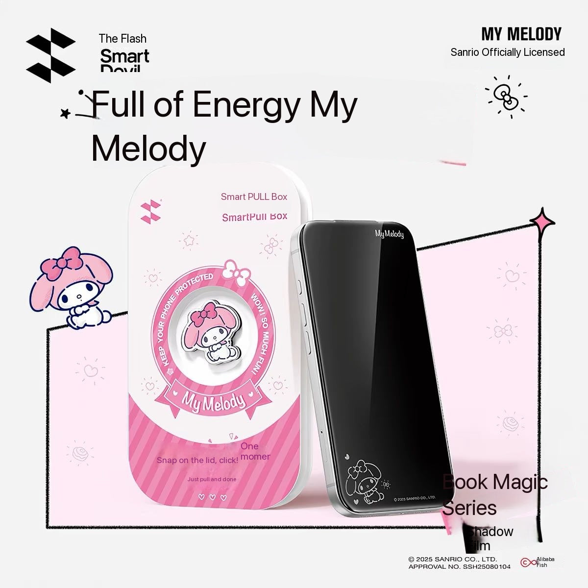 Hello Kitty tempered glass screen protector for iPhone