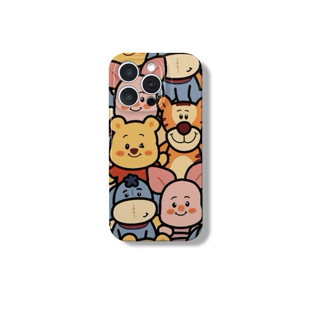 Winnie the Pooh Phone Case with Mirror and Kickstand