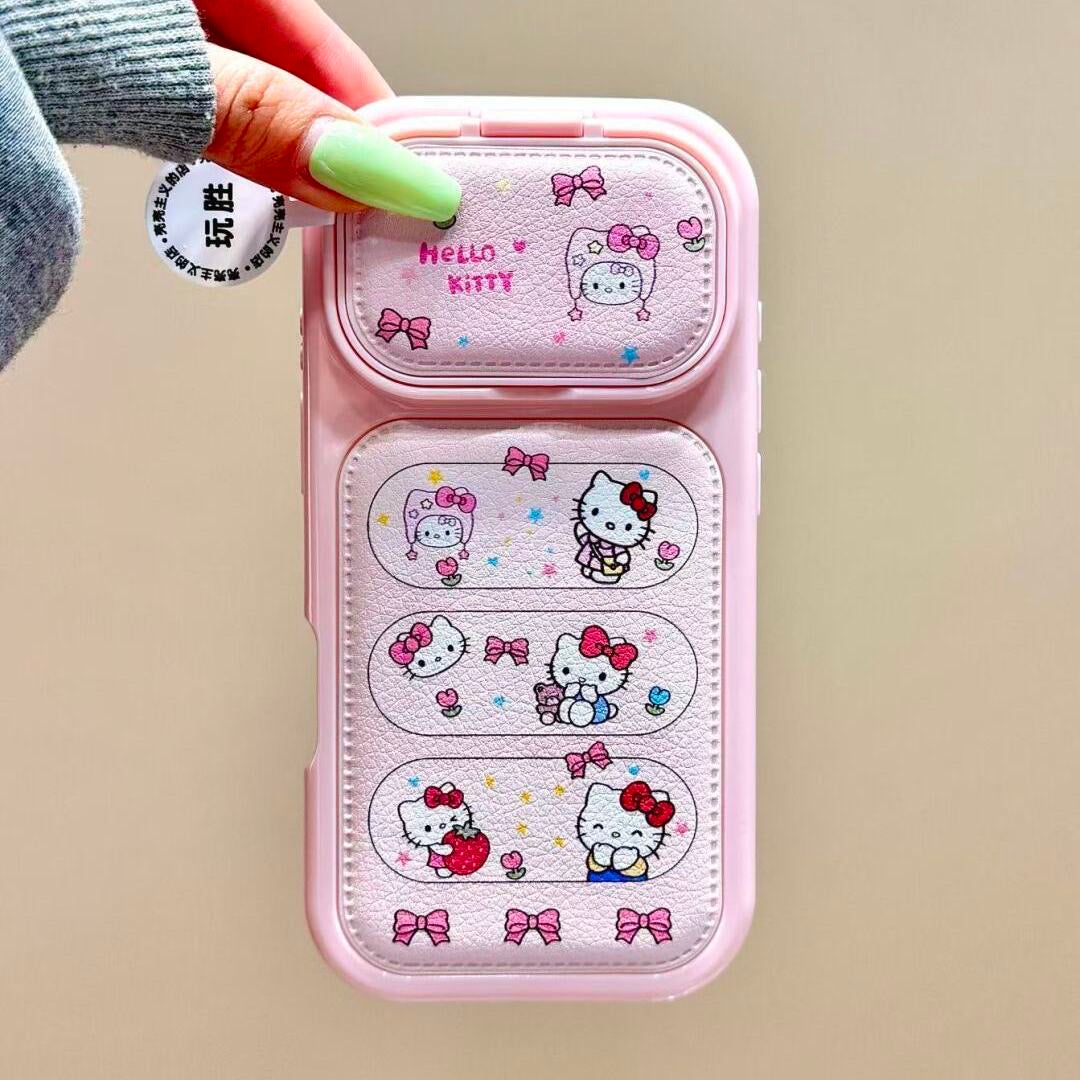 Cute Kitty Cat Flip Mirror Phone Case