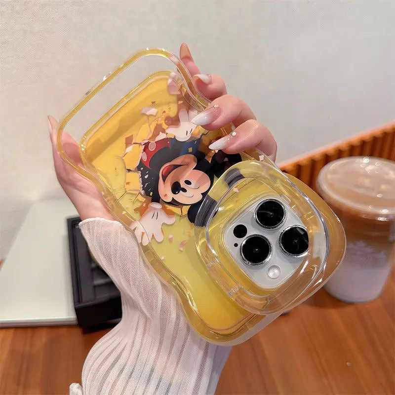 Cute Mickey & Minnie Dual-Stand Phone Case