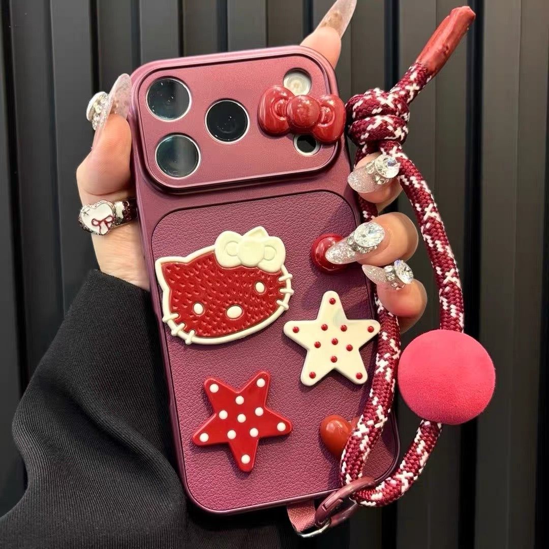 Cute Korean-style Hello Kitty phone case