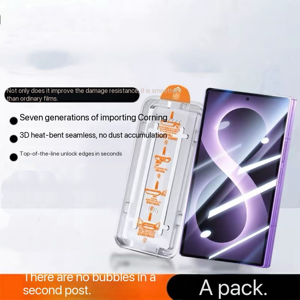 Ultra-clear, premium, full-adhesive tempered glass screen protector for Samsung external displays