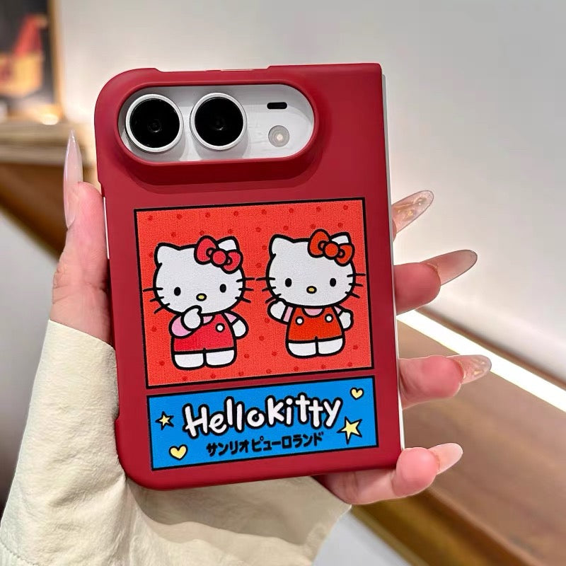 Japanese Anime-Style Convenience Store Cat Phone Case for iPhone Duo (Foldable)