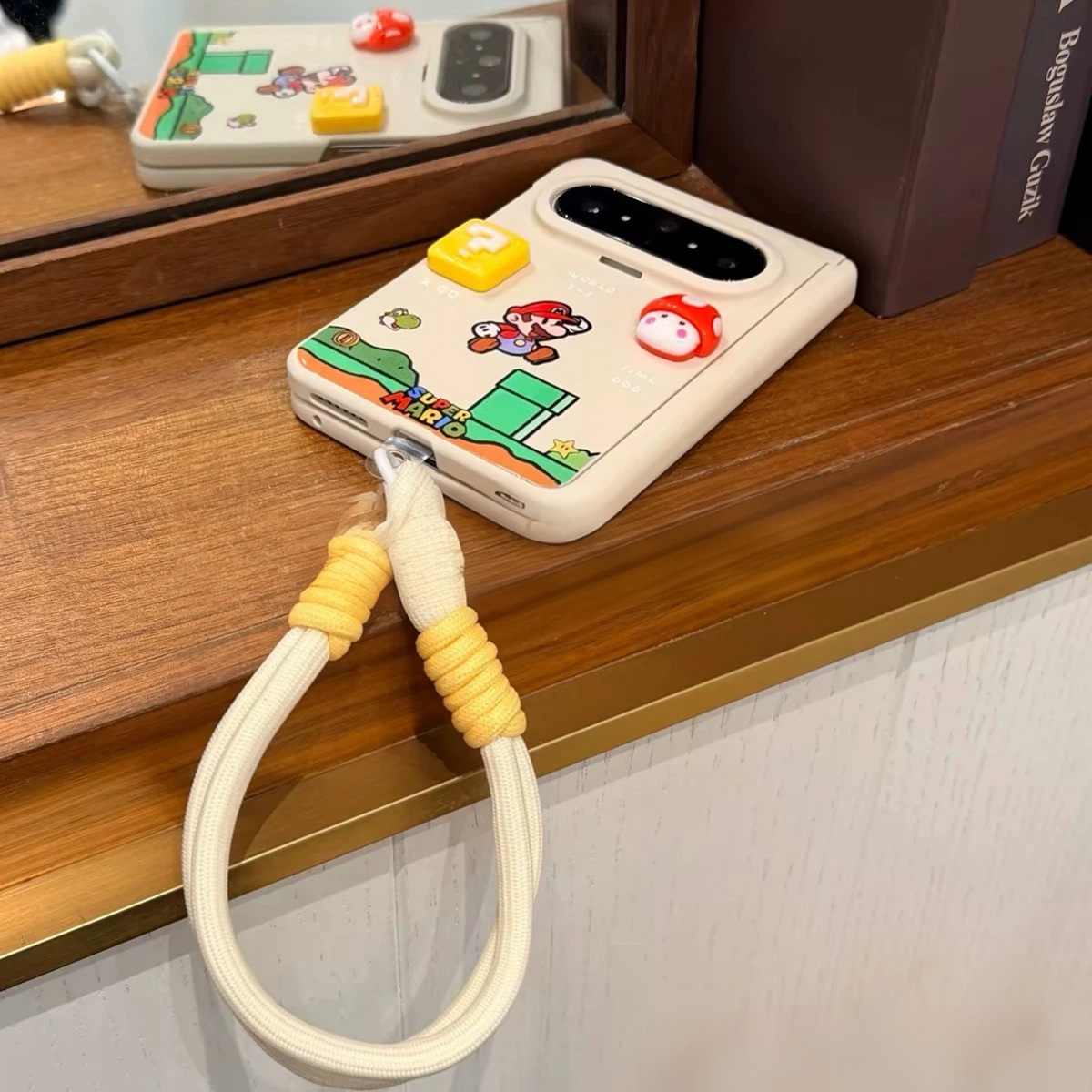 Super Mario-themed folding phone case for Android and iPhone (Duo cartoon style)