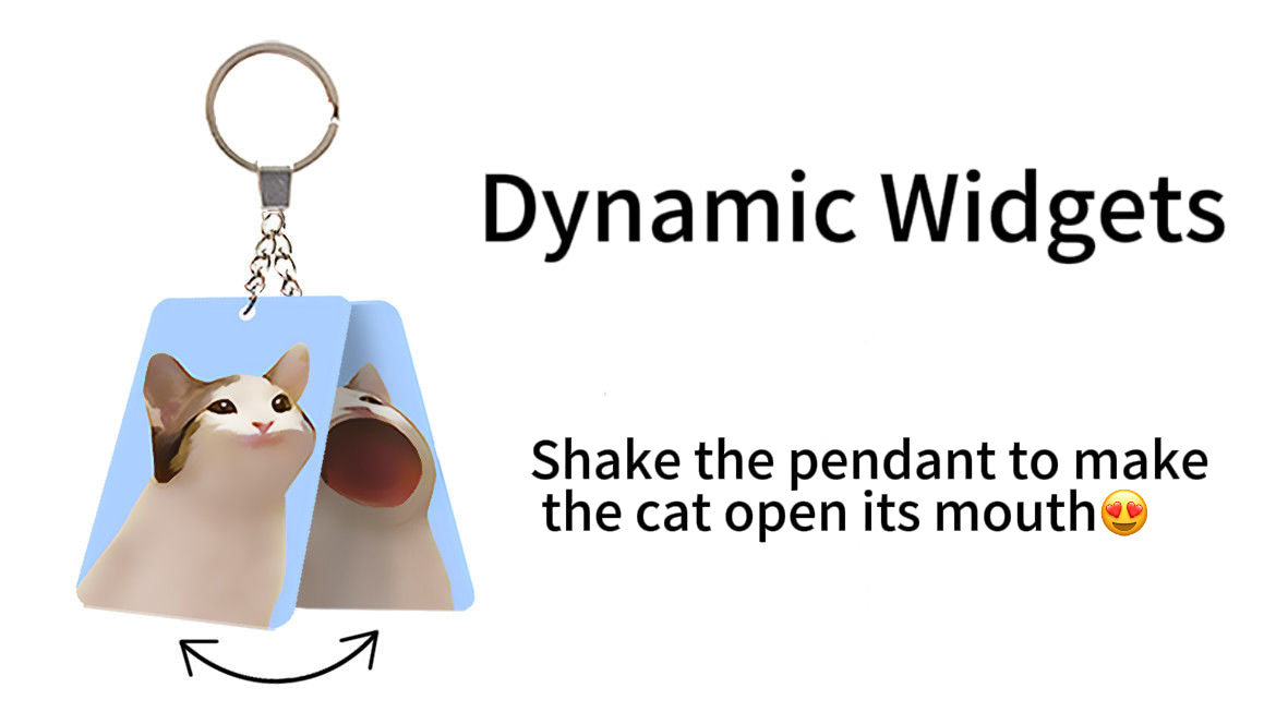 Cute Internet celebrity cat creative pendant