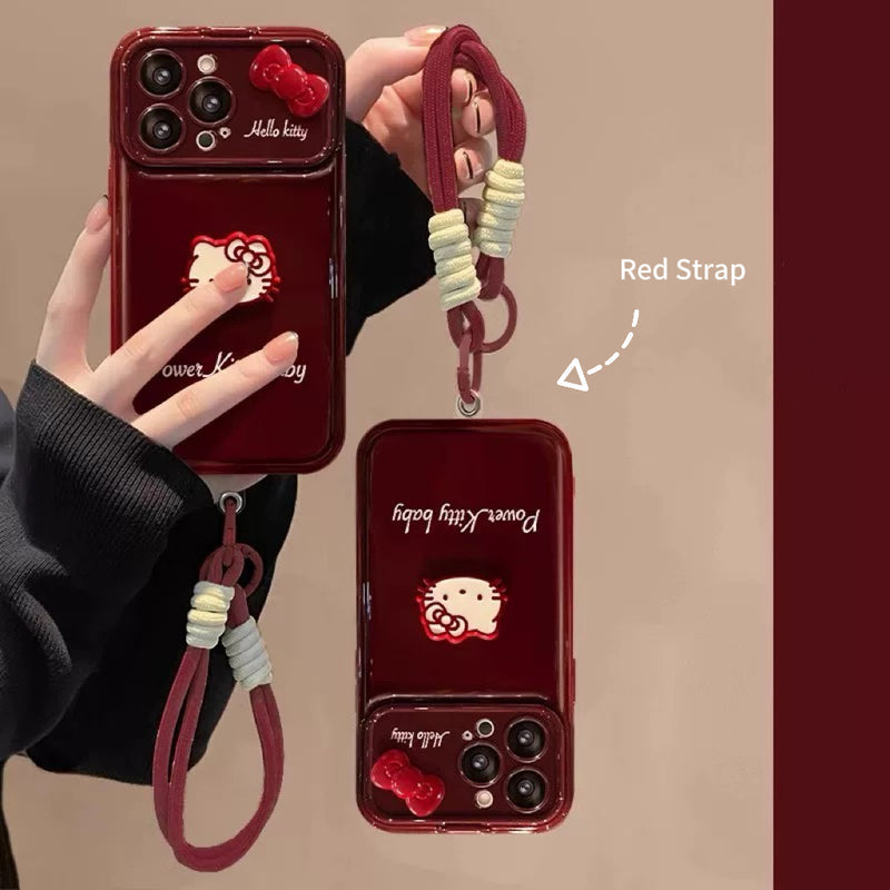 Android Hello Kitty Flip Phone Case with Mirror and Stand