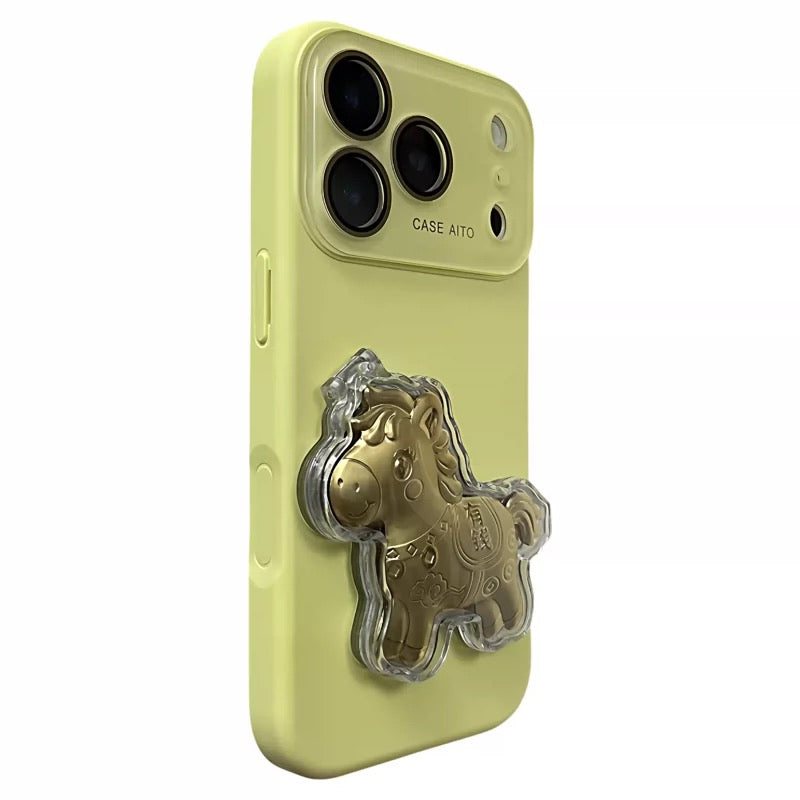 Get rich quick flip mirror phone case