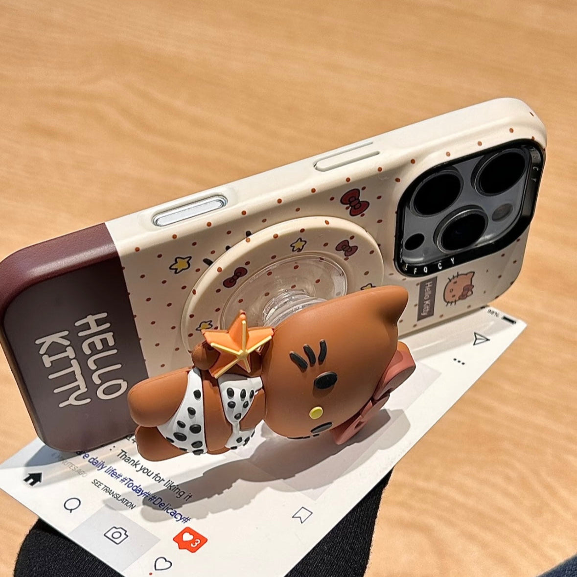 Cute Bikini Kitty Cat Magnetic Holder Phone Case