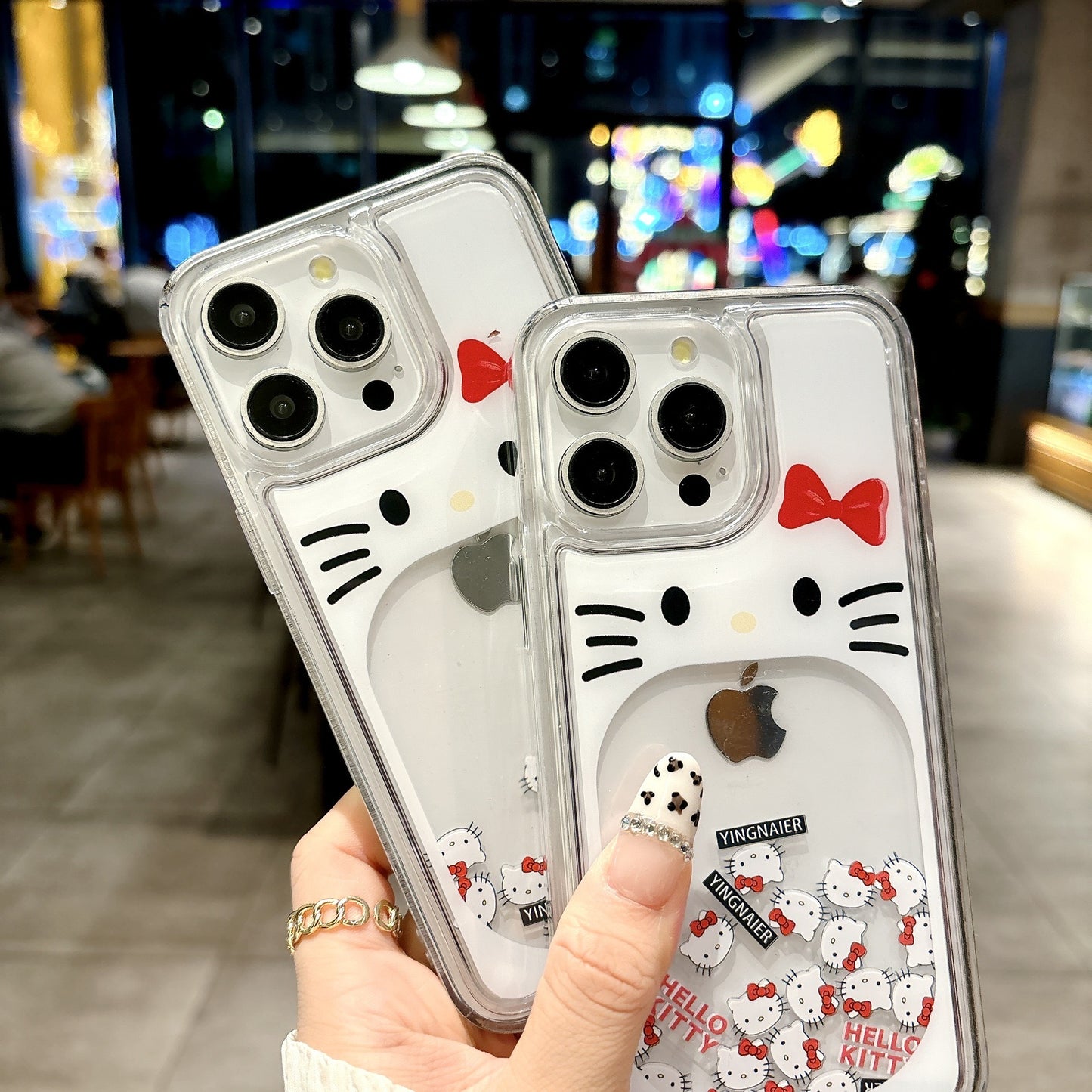 KT cat quicksand mobile phone case