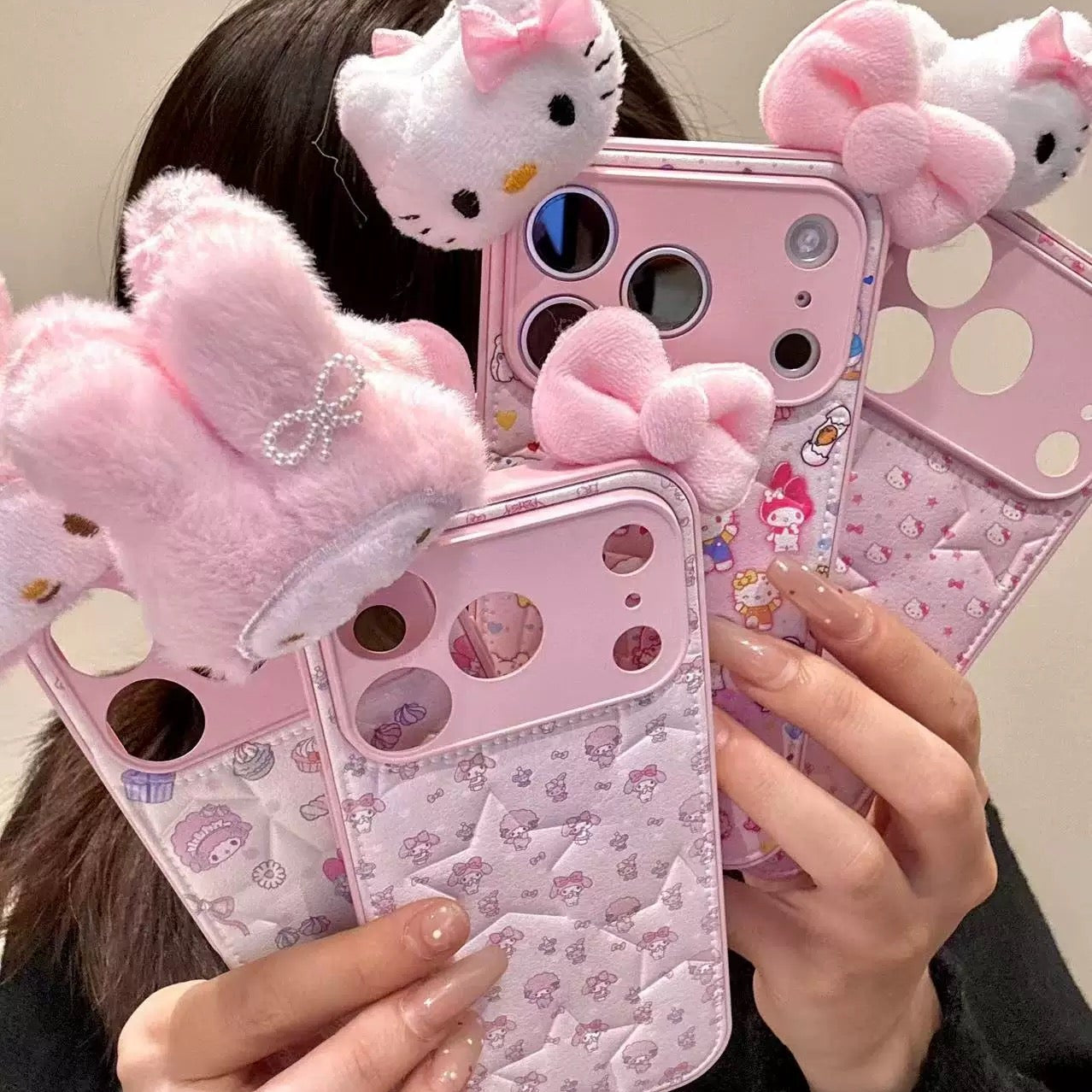 Sweet & Cute My Melody, Sheep, and Cat Phone Case