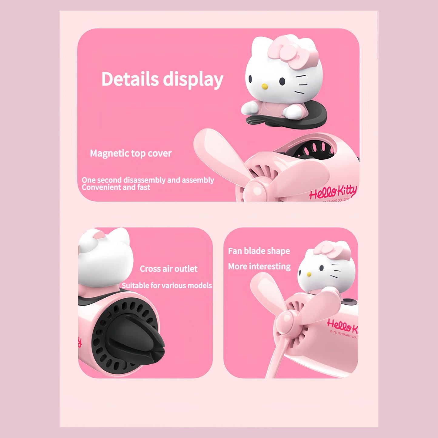 Kitty Pilot Air Vent Car Fragrance