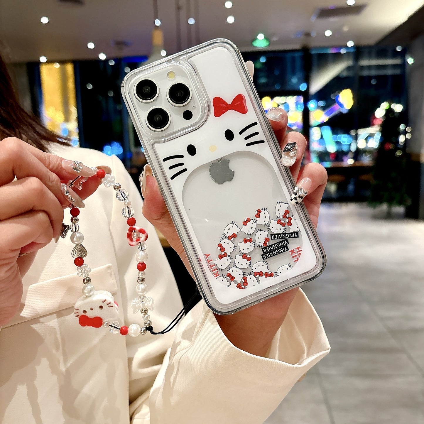 KT cat quicksand mobile phone case