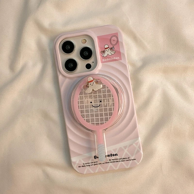 Pink Kityy Badminton Magnetic Stand