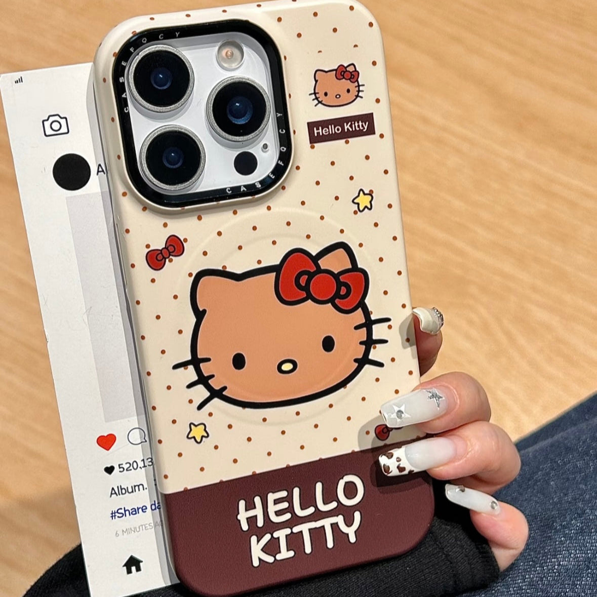 Cute Bikini Kitty Cat Magnetic Holder Phone Case