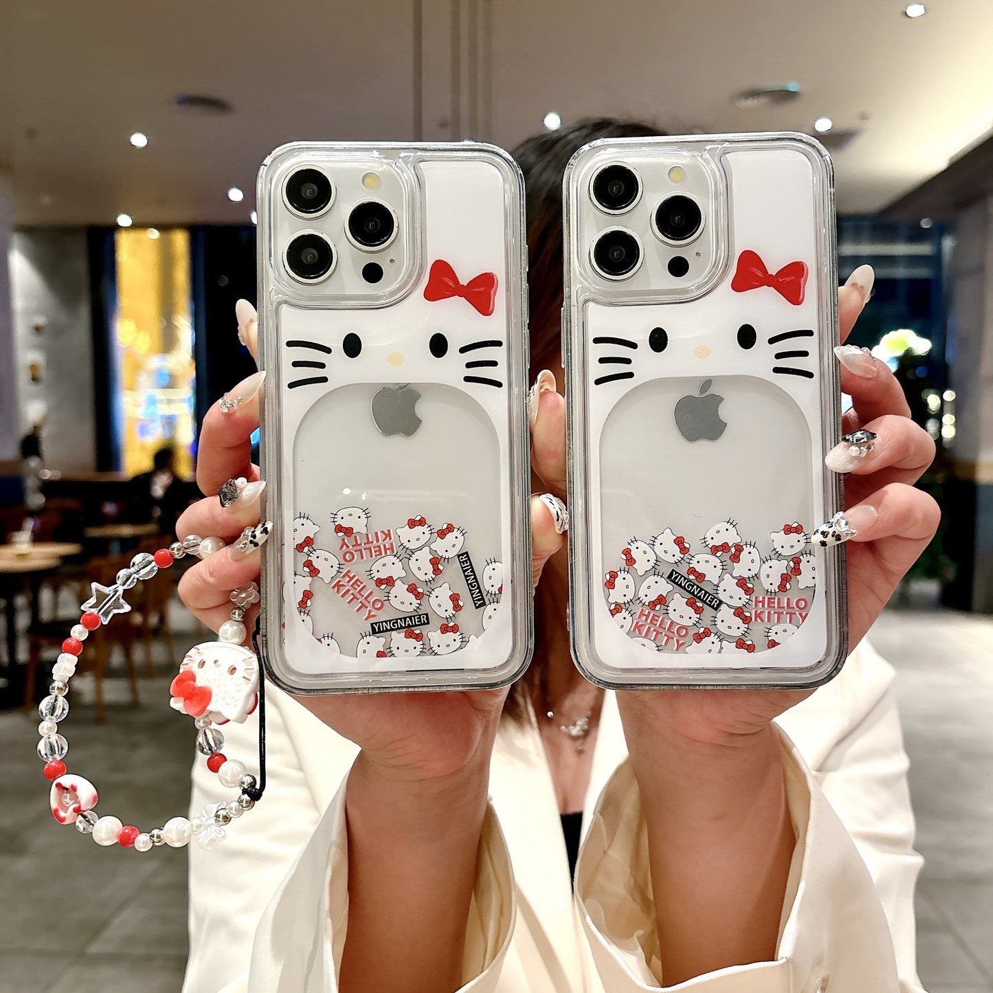 KT cat quicksand mobile phone case
