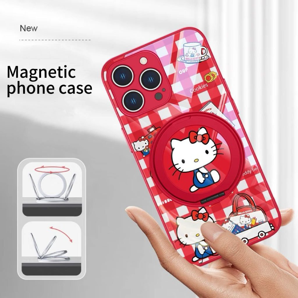 Custodia magnetica per telefono a forma di gatto scozzese