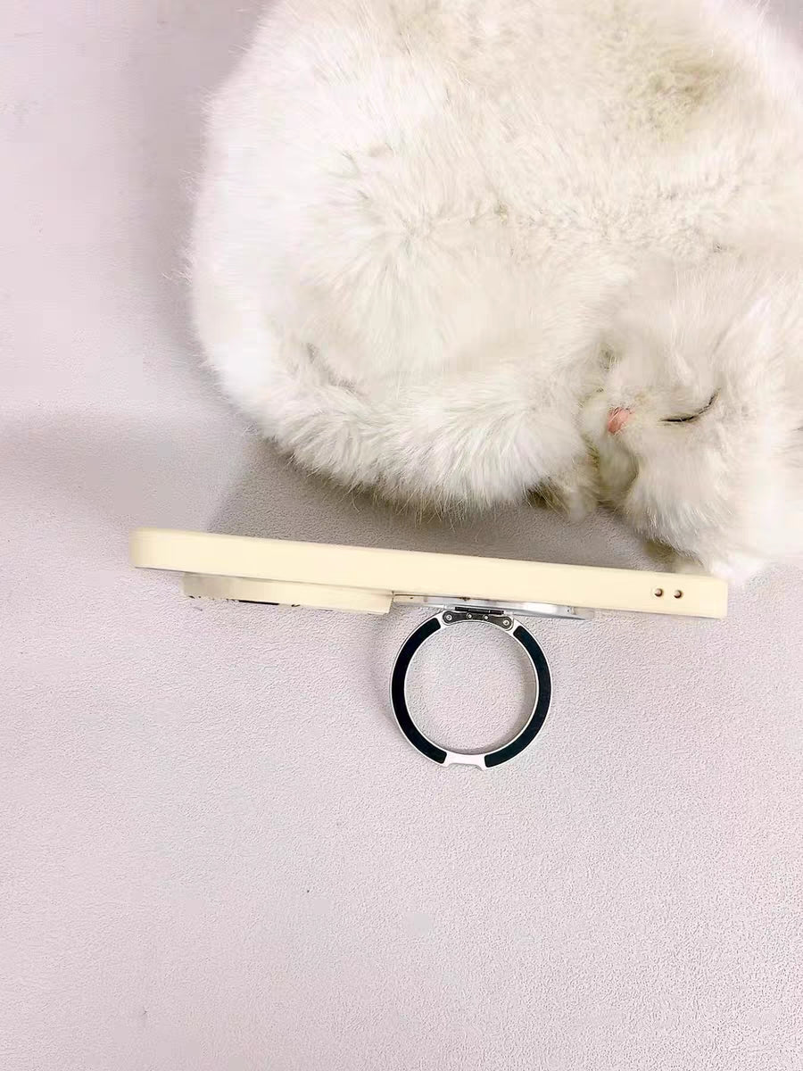 Leopard print magnetic Hello Kitty phone case