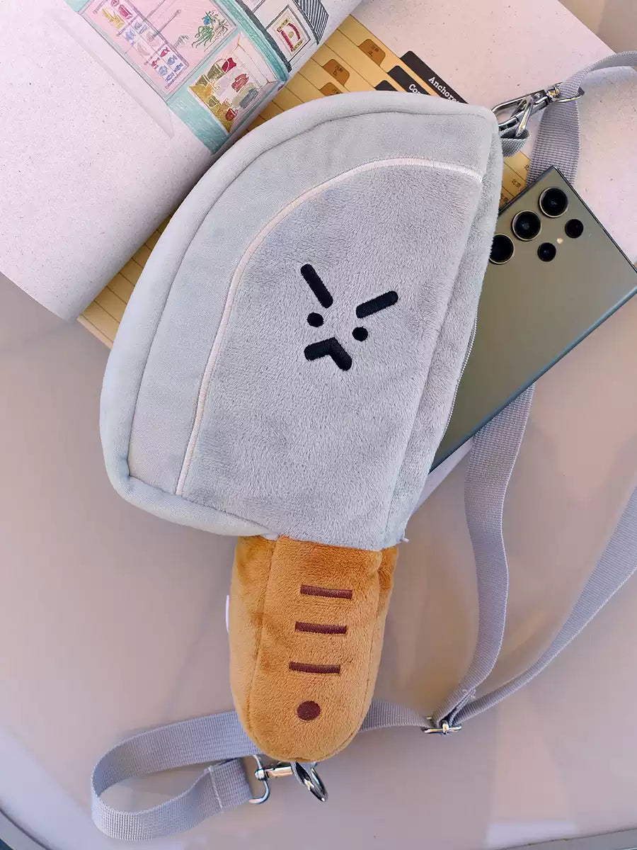 Pocket Knife Plush Crossbody Bag