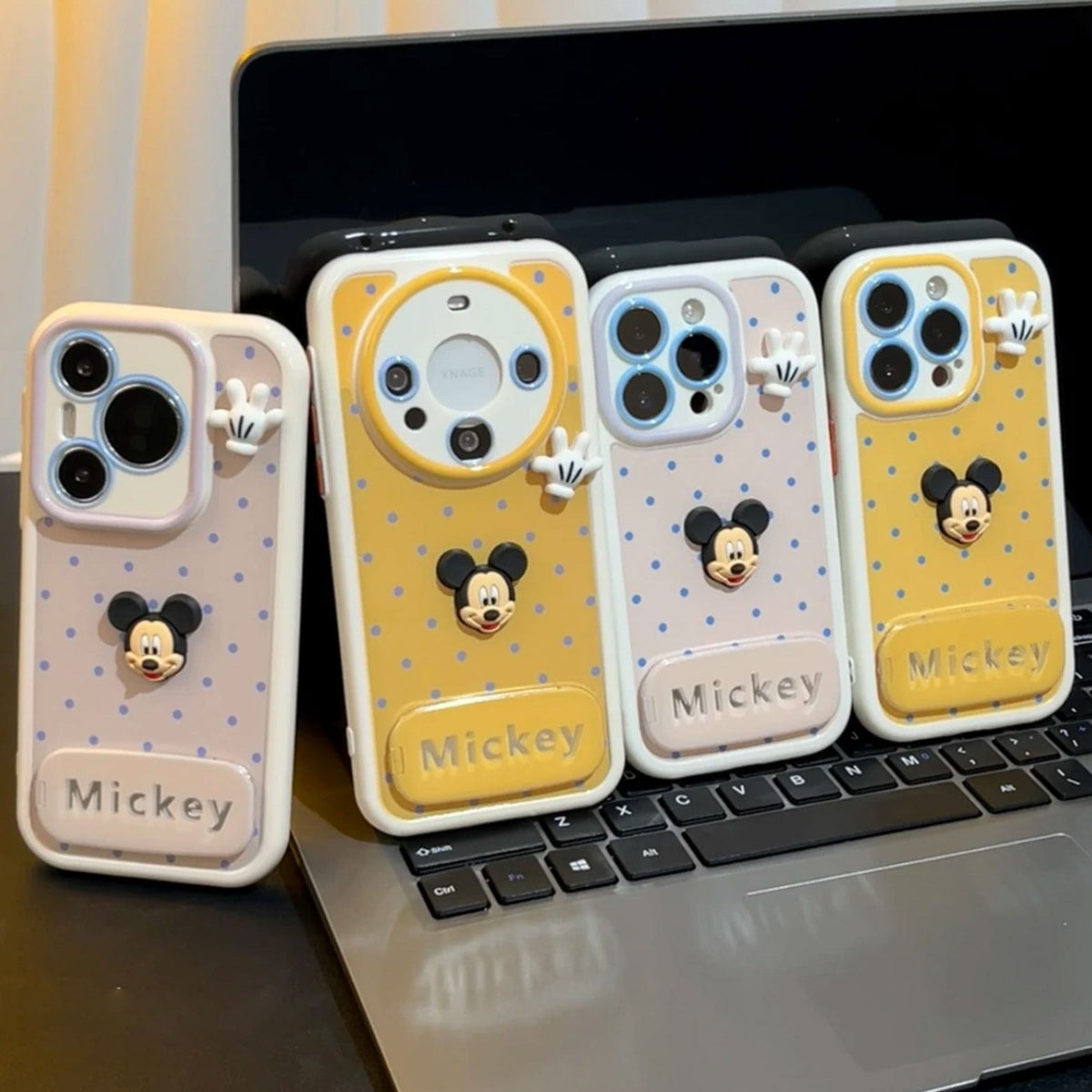 Mickey Mouse Mirror-Finish Kickstand Phone Case