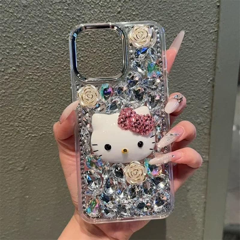 Samsung Kitty rhinestone phone case