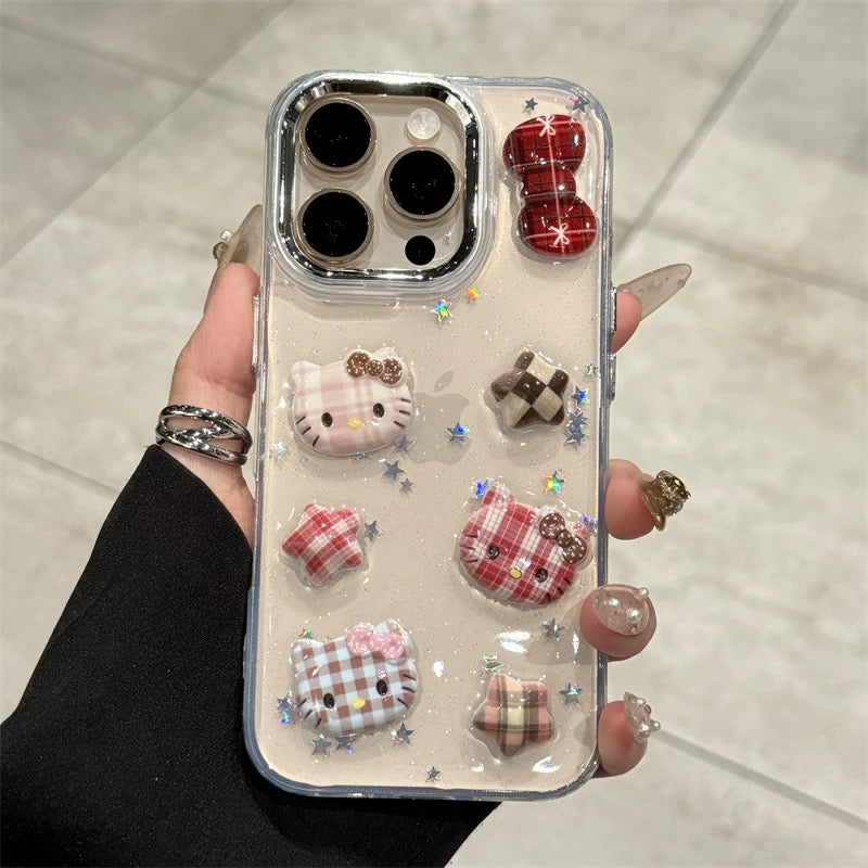Bow and Star Kitty Phone Case