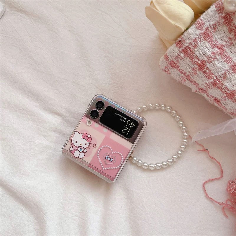 Android Kitty Cat Mirror Stand Phone Case