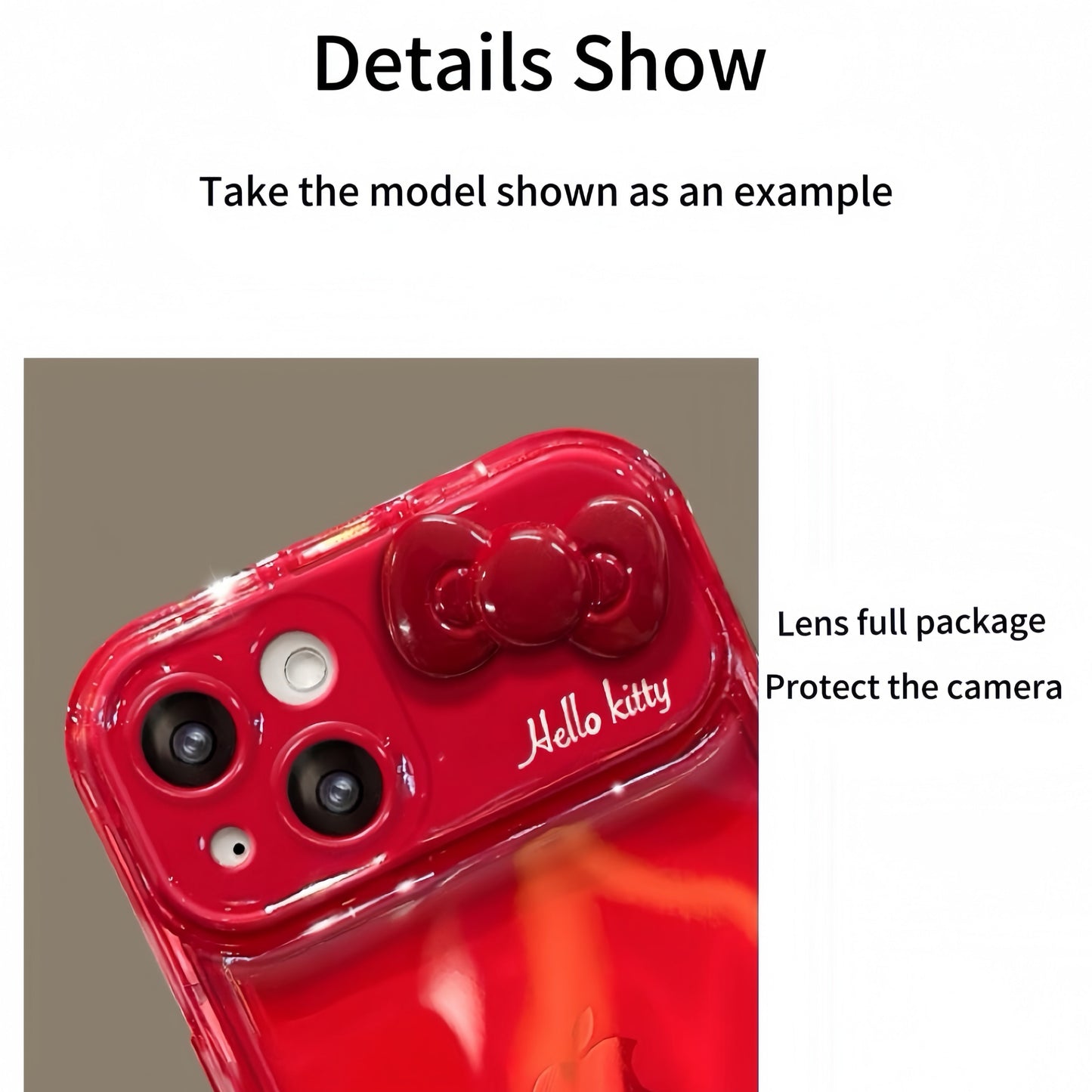 Red Kitten Flip Phone Case (with Mirror and Stand)