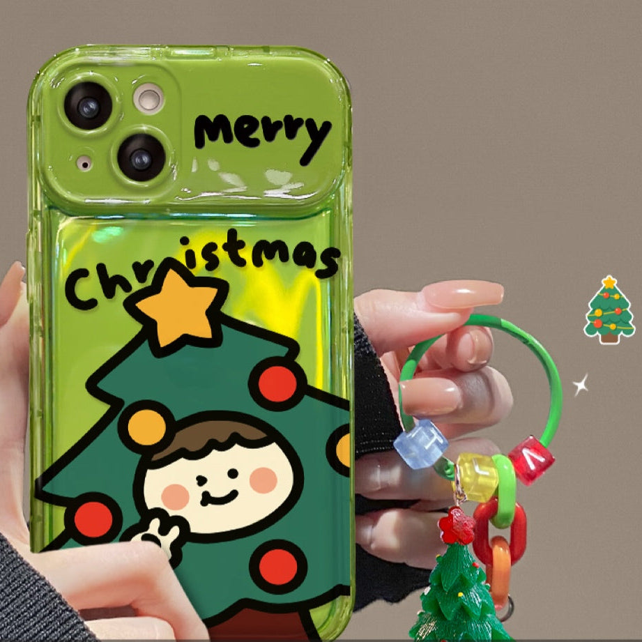 Santa Claus Flip Mirror Phone Case