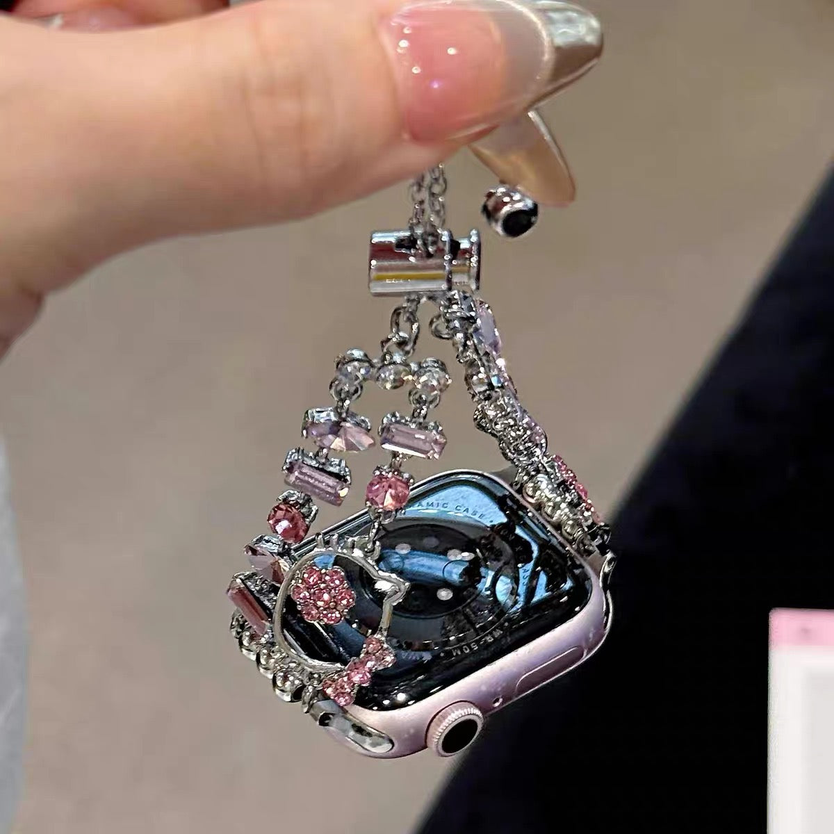 Sparkly  Kitty Apple Watch band