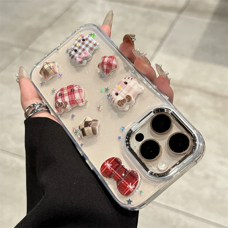 Bow and Star Kitty Phone Case