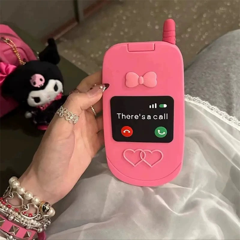 Fashionable flip cover iPhone case with mirror