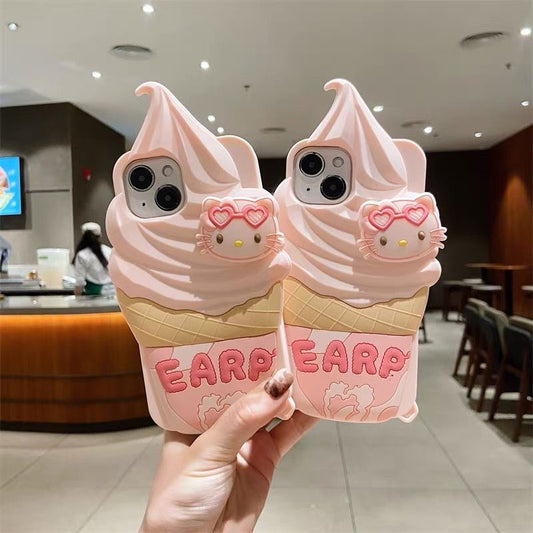 Custodia per iPhone a forma di gattino gelato