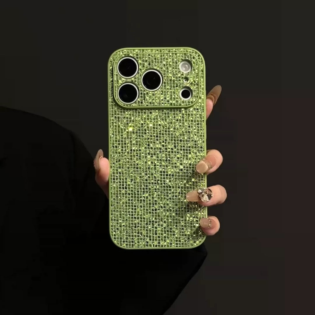 Green Glitter Phone Case