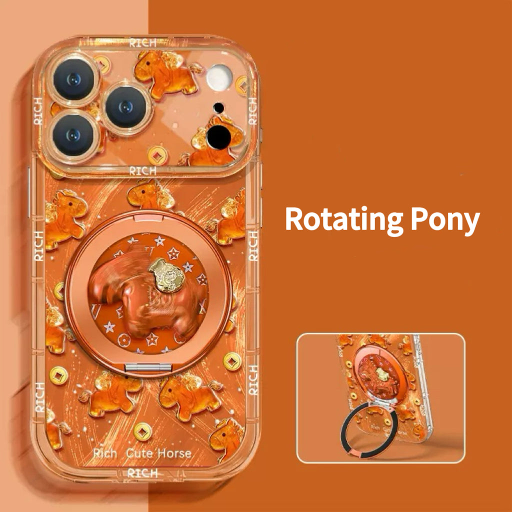 Gold Coin Pony 360 Rotating Stand Phone Case