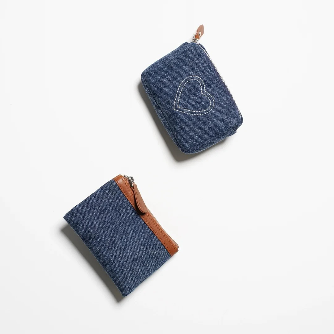 Denim small wallet